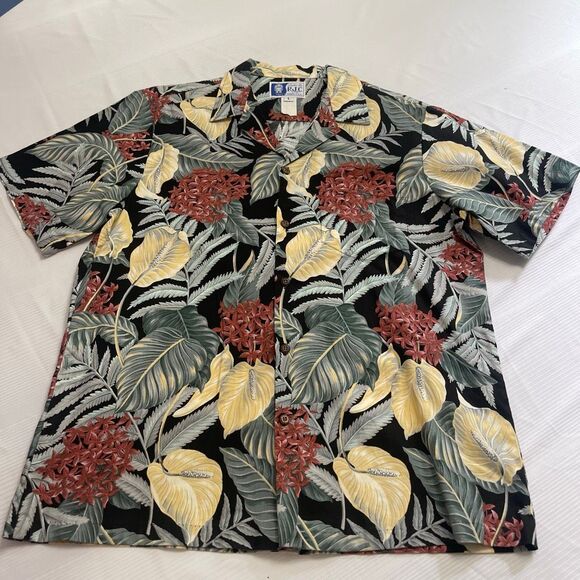 RJC Hawaiian VTG Short Sleeve Button Up Shirt Men’s Size Large - Picture 1 of 5
